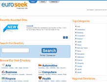Tablet Screenshot of euroseek.com